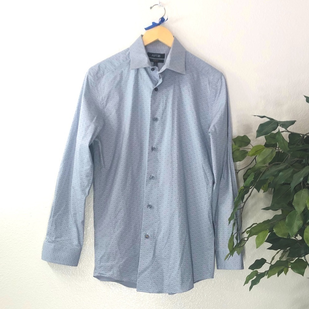 Men’s Apt 9 Slim Fit Stretch Button Down Top